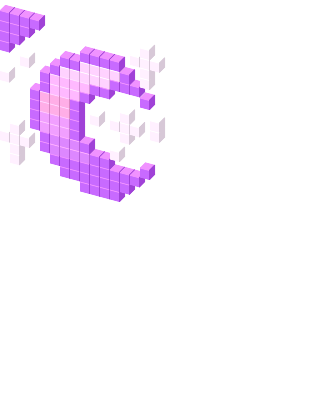 pastel crescent moon with sparkles Cursor