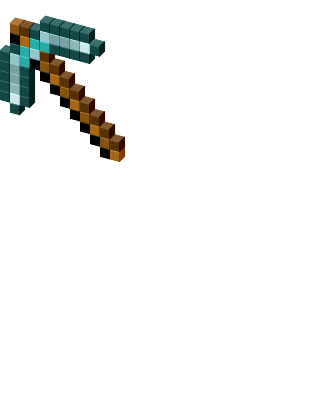 Minecraft Diamond Pickaxe and Block of Diamond cursor – Custom Cursor