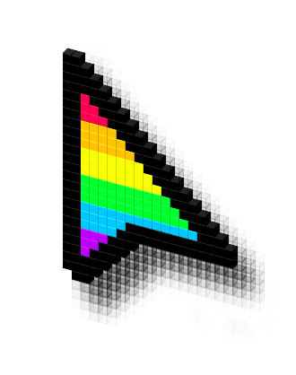 Rainbow cursor – Custom Cursor