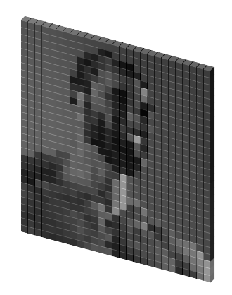 Giga chad pixel art