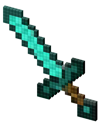 Minecraft espada de diamante Cursor