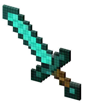 Minecraft Diamond Sword Cursor