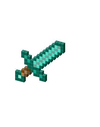 Minecraft espada de diamante Cursor