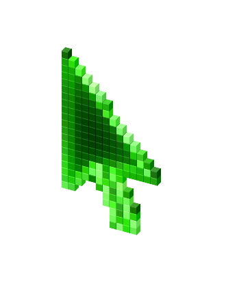 Green Neon Laser Glow Simple Stylish Cursors