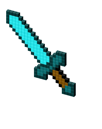 Minecraft Diamond Sword Cursor