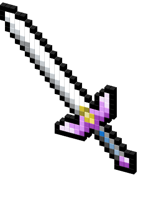 TP Master Sword Cursors, blue handled sword, png